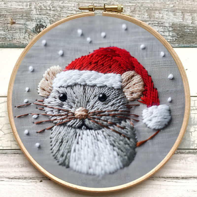 Rubbyoo Embroidery Kit - Christmas Mouse 2 - image 5
