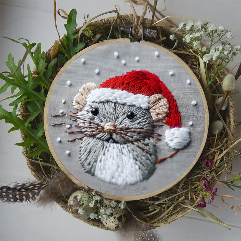Rubbyoo Embroidery Kit - Christmas Mouse 2 - image 8