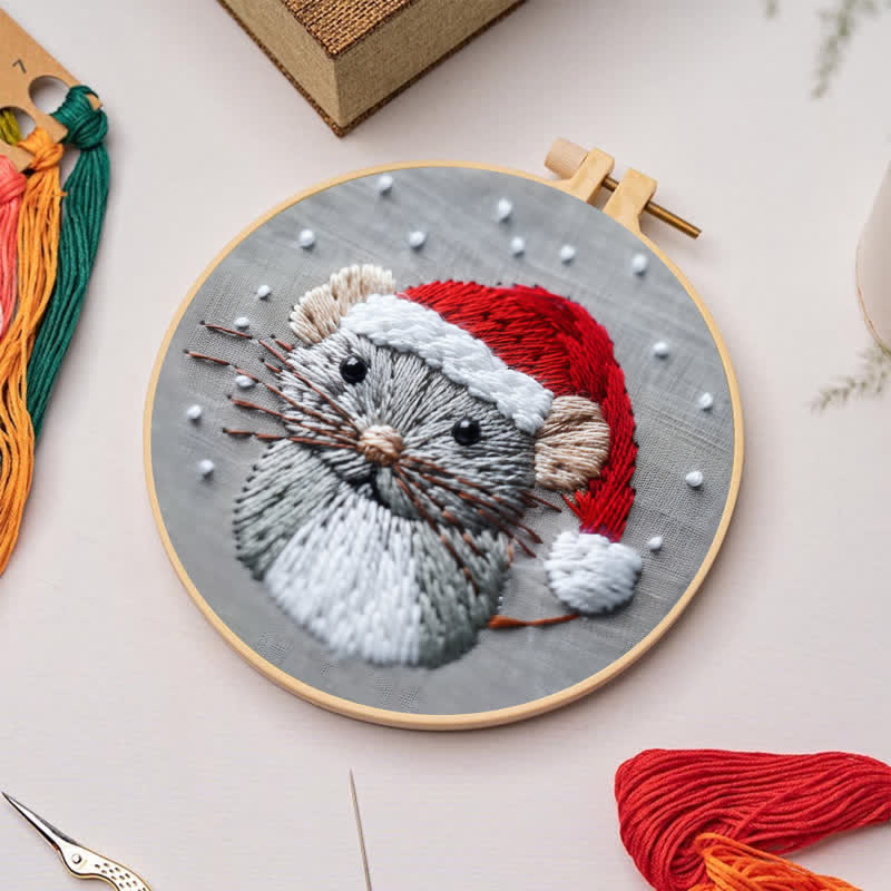 Rubbyoo Embroidery Kit - Christmas Mouse 2 - image 4