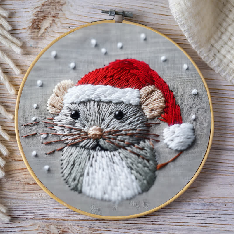 Rubbyoo Embroidery Kit - Christmas Mouse 2 - image 6