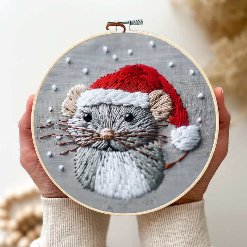 Rubbyoo Embroidery Kit - Christmas Mouse 2 - image 3