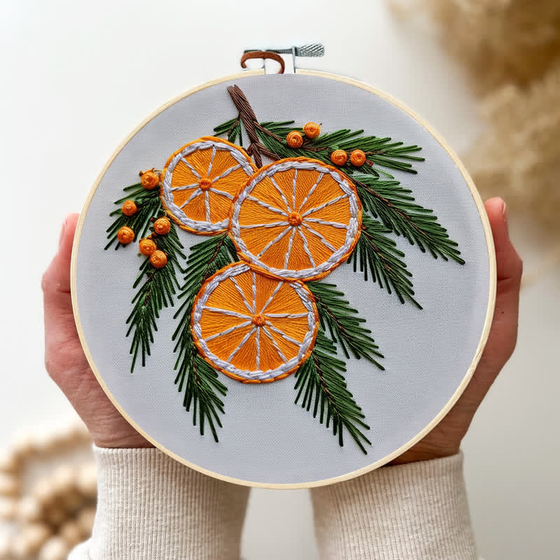 Rubbyoo Embroidery Kit - Orange slice - image 3