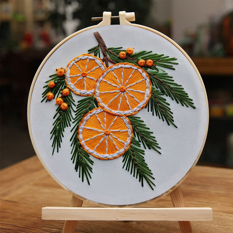 Rubbyoo Embroidery Kit - Orange slice - image 4