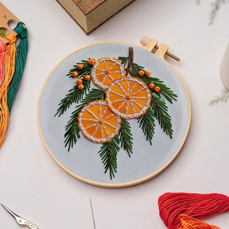 Rubbyoo Embroidery Kit - Orange slice - image 2