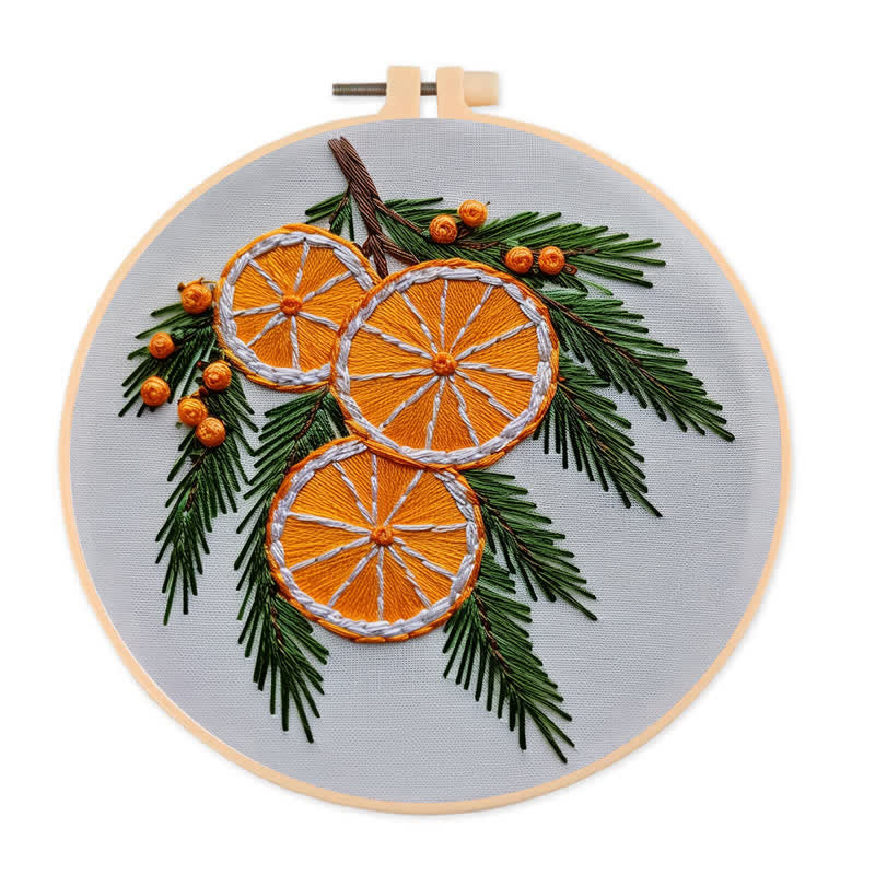 Rubbyoo Embroidery Kit - Orange slice - image 0