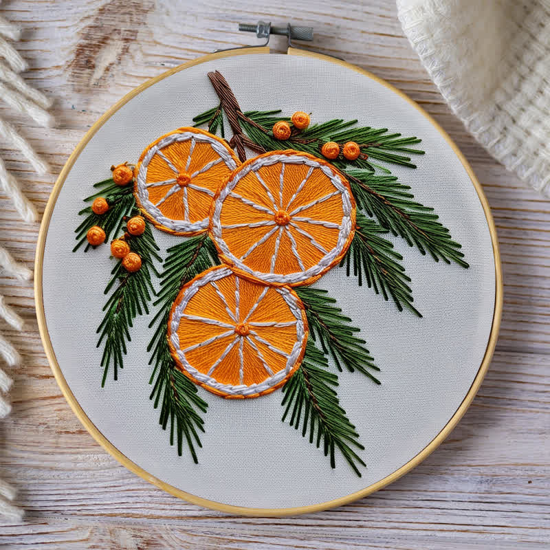 Rubbyoo Embroidery Kit - Orange slice - image 7