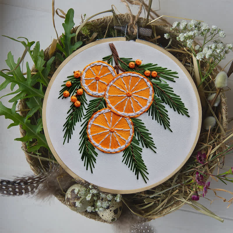 Rubbyoo Embroidery Kit - Orange slice - image 6