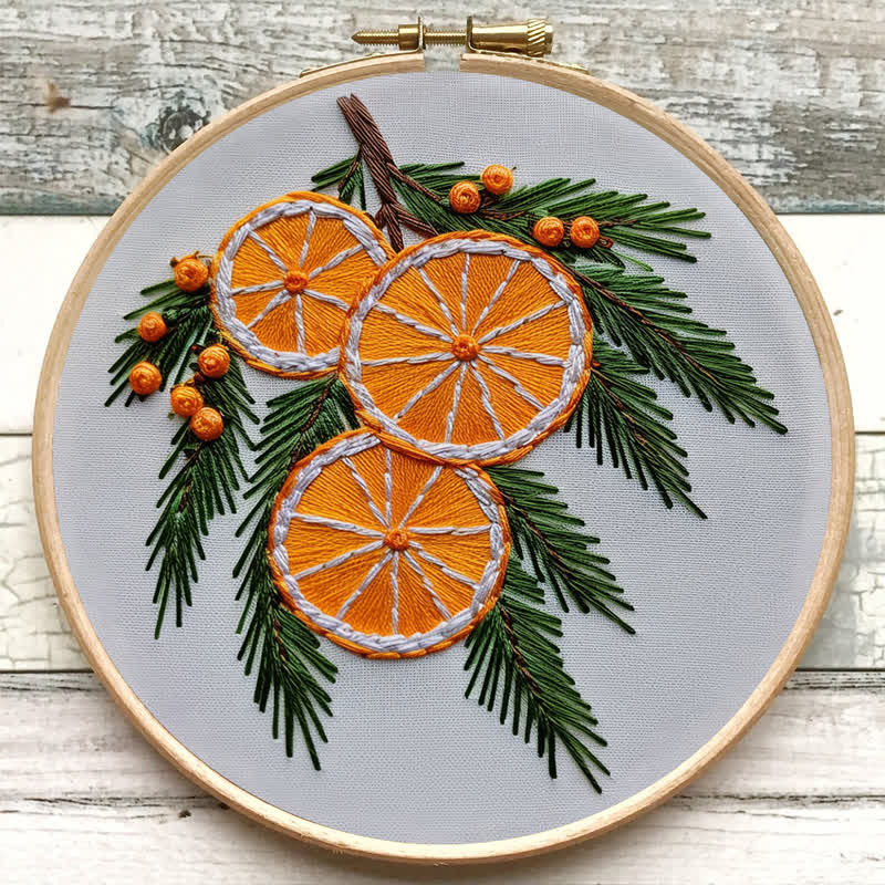 Rubbyoo Embroidery Kit - Orange slice - image 5