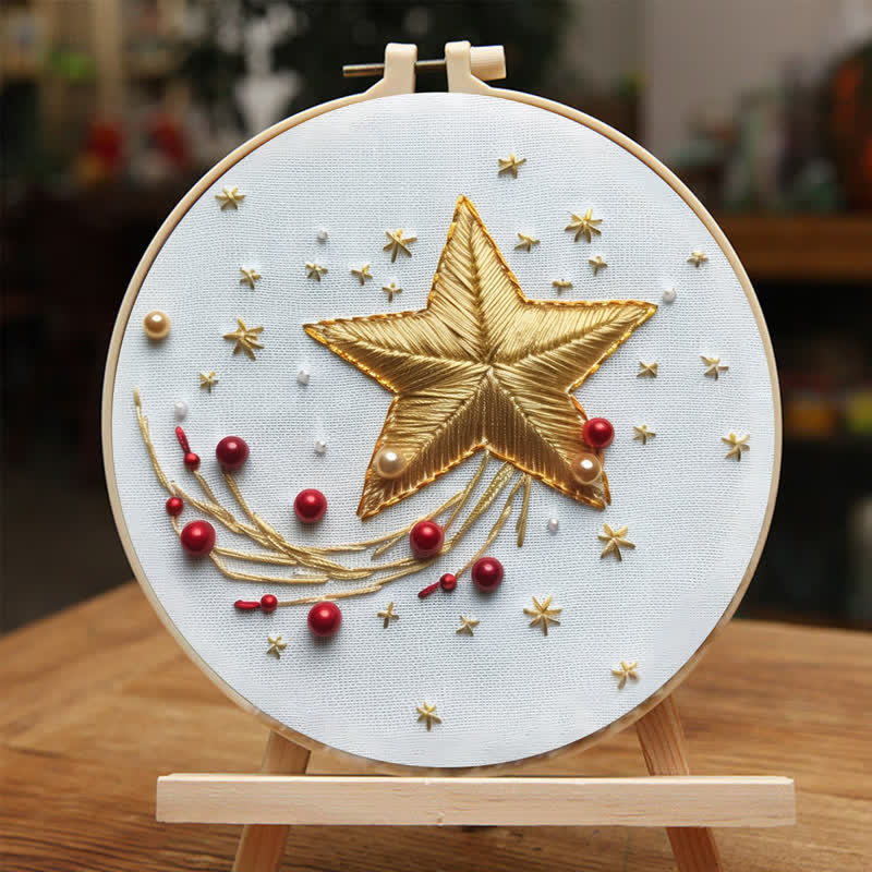 Rubbyoo Embroidery Kit - Christmas stars - image 2