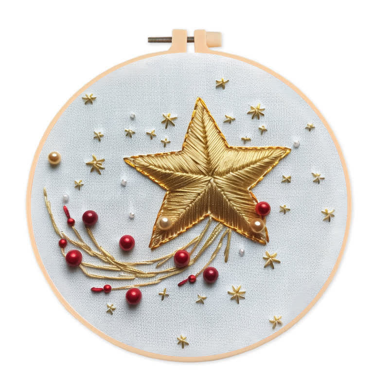 Rubbyoo Embroidery Kit - Christmas stars - image 0