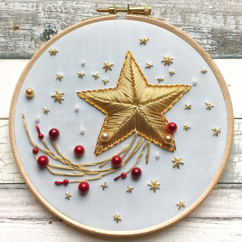 Rubbyoo Embroidery Kit - Christmas stars - image 5