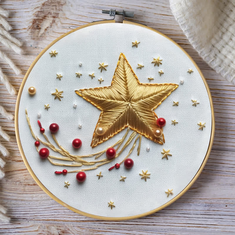 Rubbyoo Embroidery Kit - Christmas stars - image 6