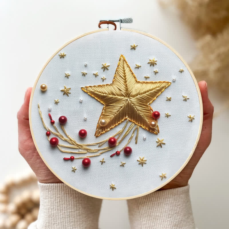 Rubbyoo Embroidery Kit - Christmas stars - image 3