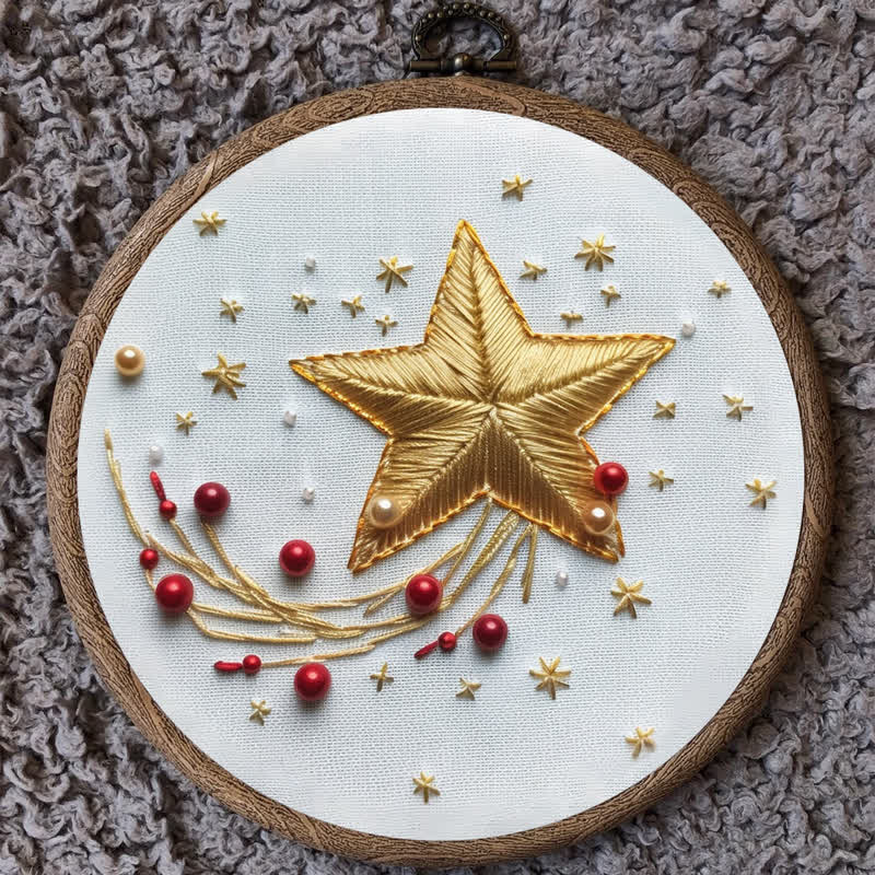 Rubbyoo Embroidery Kit - Christmas stars - image 8