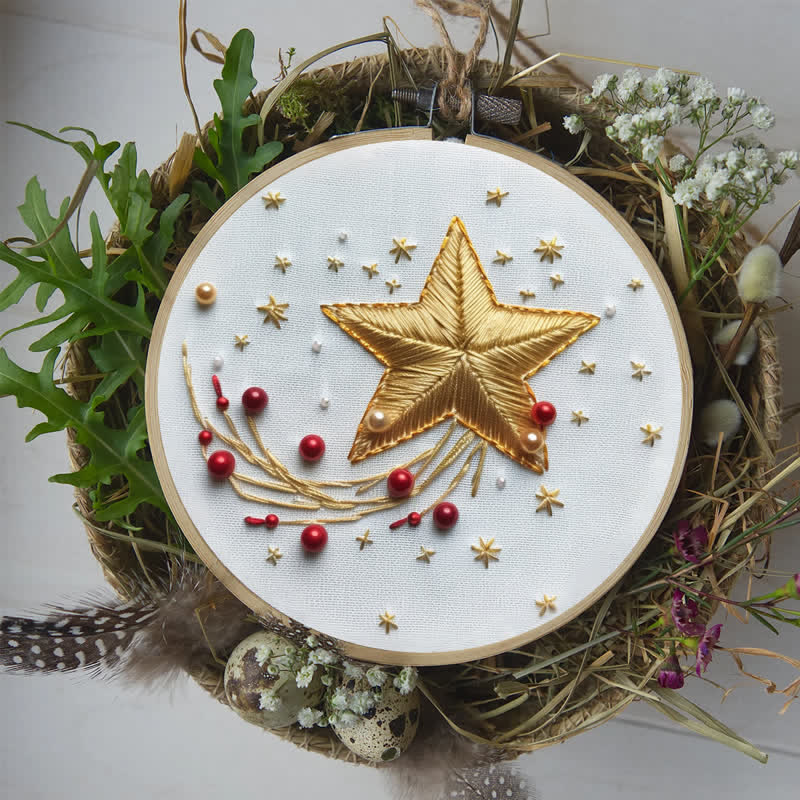 Rubbyoo Embroidery Kit - Christmas stars - image 7
