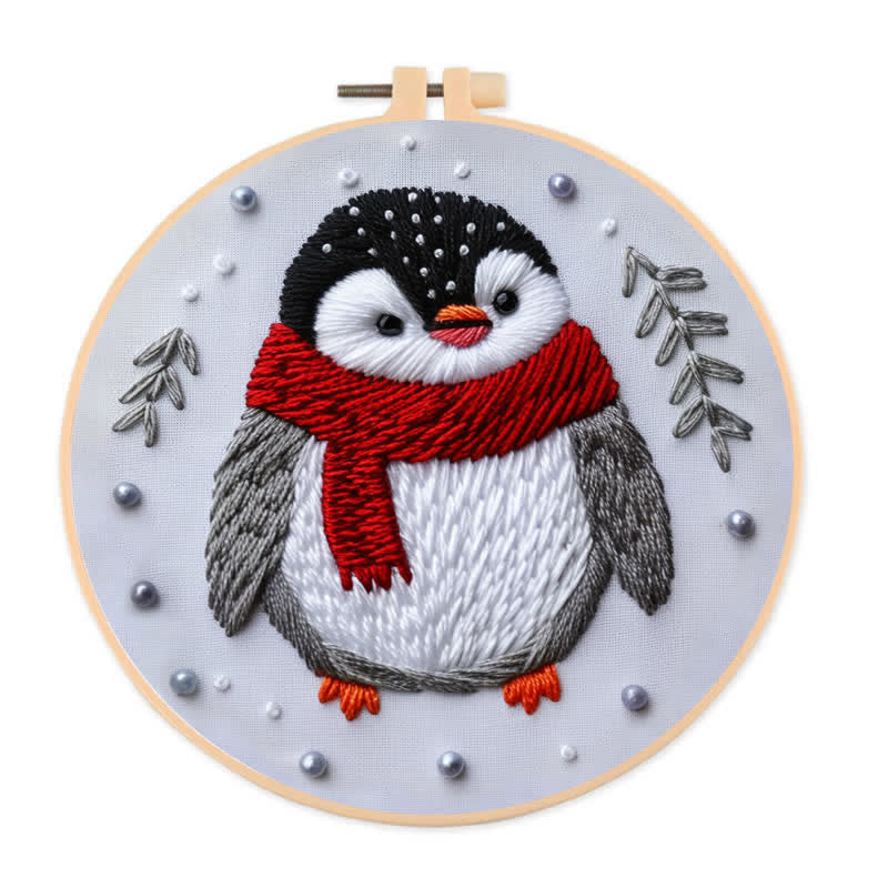 Rubbyoo Embroidery Kit - Cute Christmas Penguin - image 0