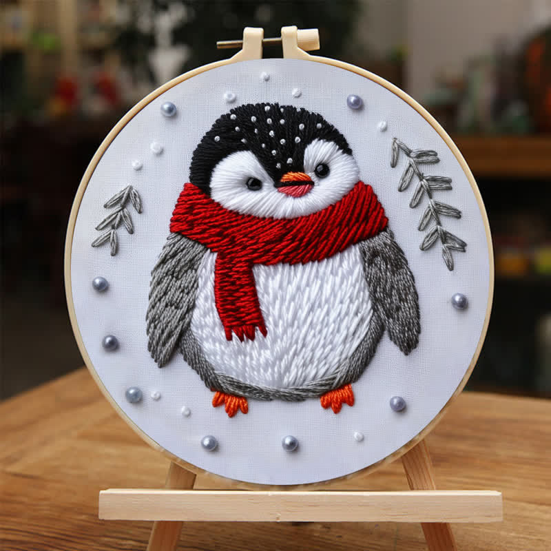 Rubbyoo Embroidery Kit - Cute Christmas Penguin - image 2