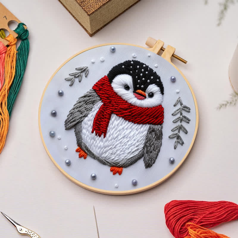 Rubbyoo Embroidery Kit - Cute Christmas Penguin - image 4