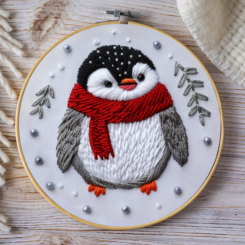 Rubbyoo Embroidery Kit - Cute Christmas Penguin - image 6