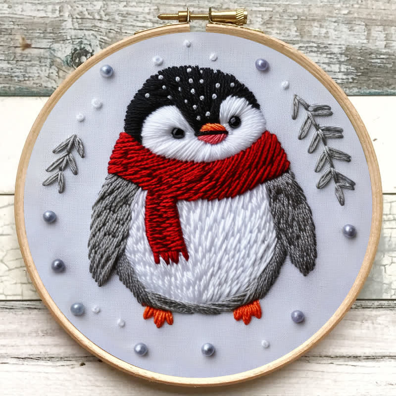 Rubbyoo Embroidery Kit - Cute Christmas Penguin - image 5