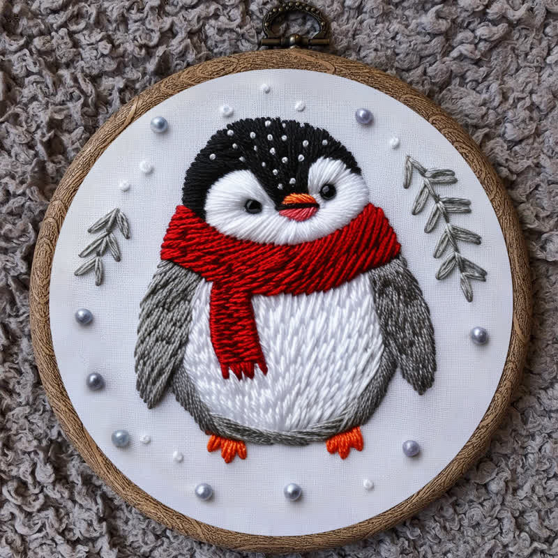 Rubbyoo Embroidery Kit - Cute Christmas Penguin - image 7