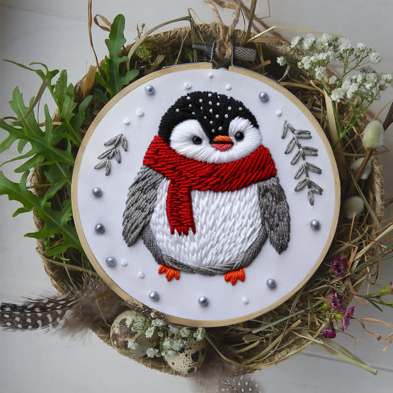 Rubbyoo Embroidery Kit - Cute Christmas Penguin - image 8