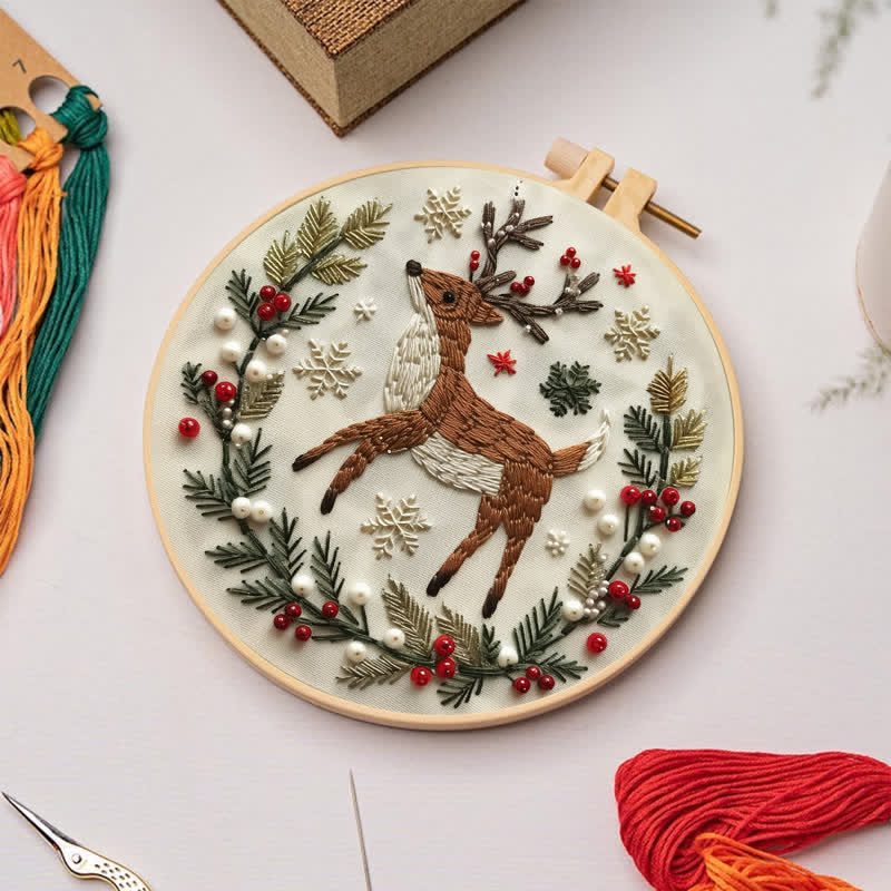 Rubbyoo Embroidery Kit - Christmas Deer - image 2