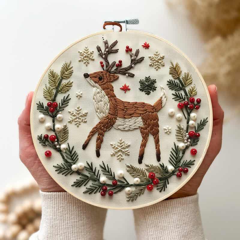 Rubbyoo Embroidery Kit - Christmas Deer - image 3
