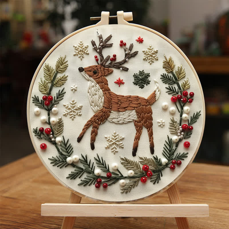 Rubbyoo Embroidery Kit - Christmas Deer - image 4
