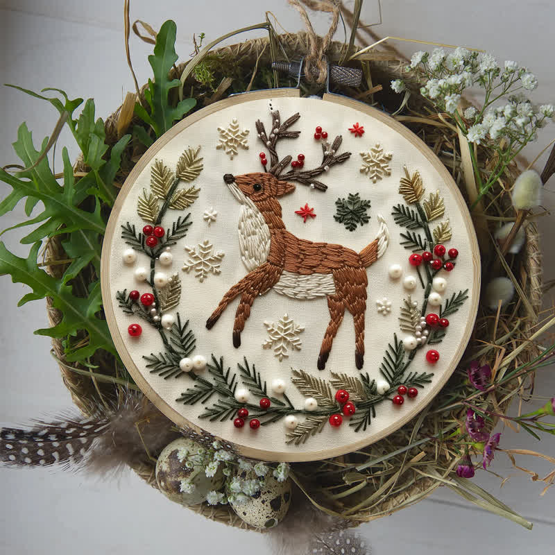 Rubbyoo Embroidery Kit - Christmas Deer - image 6