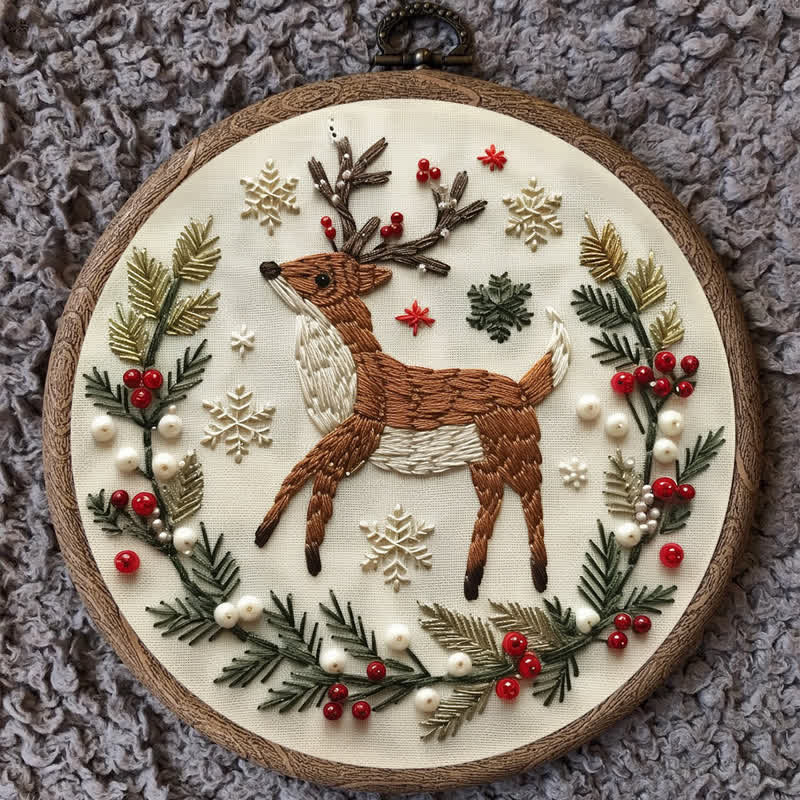 Rubbyoo Embroidery Kit - Christmas Deer - image 8