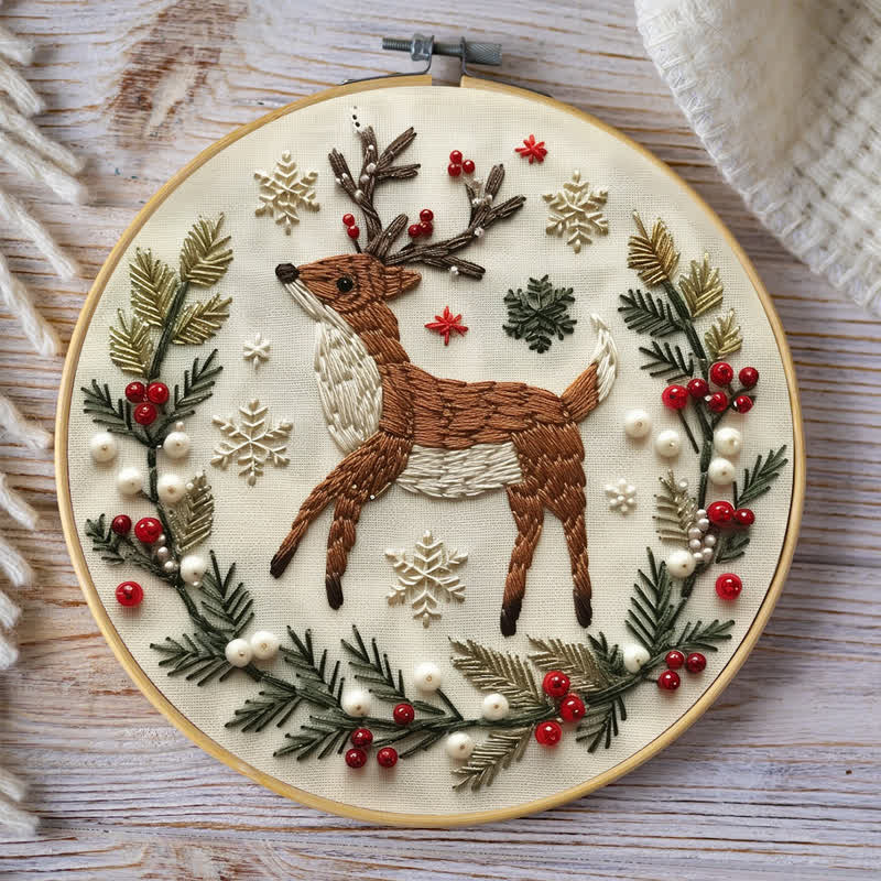 Rubbyoo Embroidery Kit - Christmas Deer - image 7