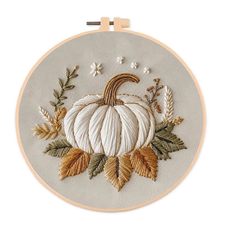 Rubbyoo Embroidery Kit - White Pumpkin - image 0
