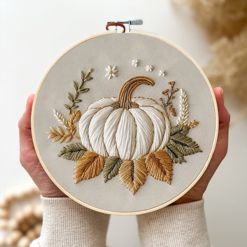Rubbyoo Embroidery Kit - White Pumpkin - image 4