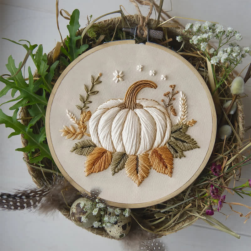 Rubbyoo Embroidery Kit - White Pumpkin - image 7