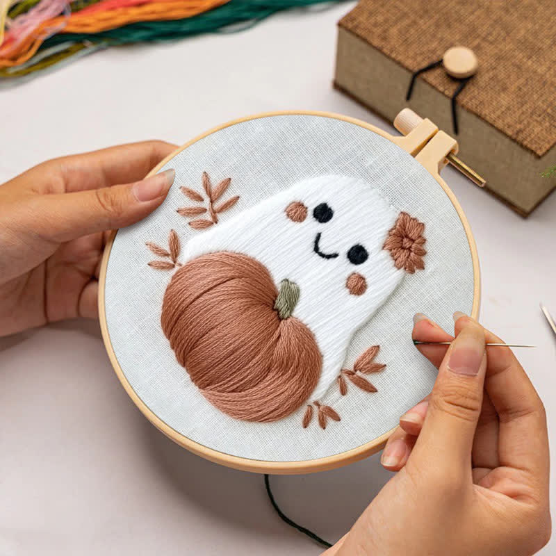 Rubbyoo Embroidery Kit - Cute Ghost - image 2