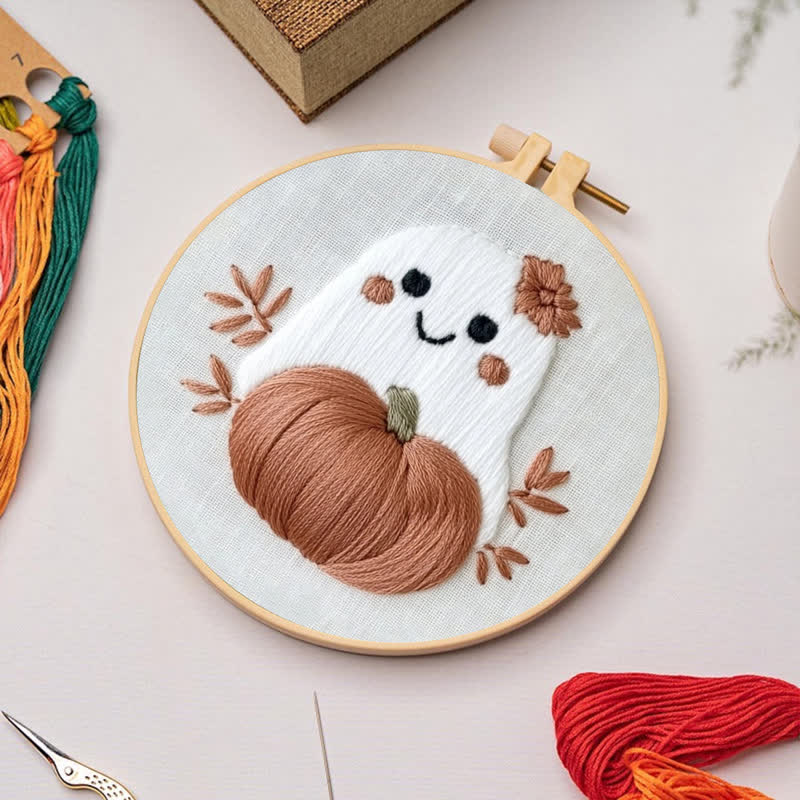 Rubbyoo Embroidery Kit - Cute Ghost - image 4