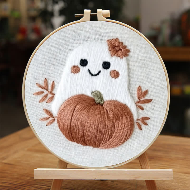 Rubbyoo Embroidery Kit - Cute Ghost - image 1