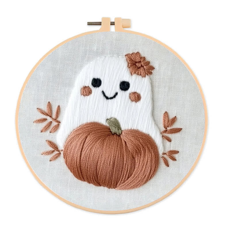 Rubbyoo Embroidery Kit - Cute Ghost - image 0