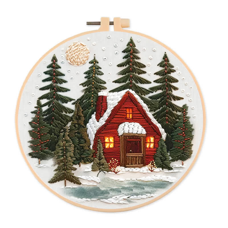 Rubbyoo Embroidery Kit - Winter Forest - image 0