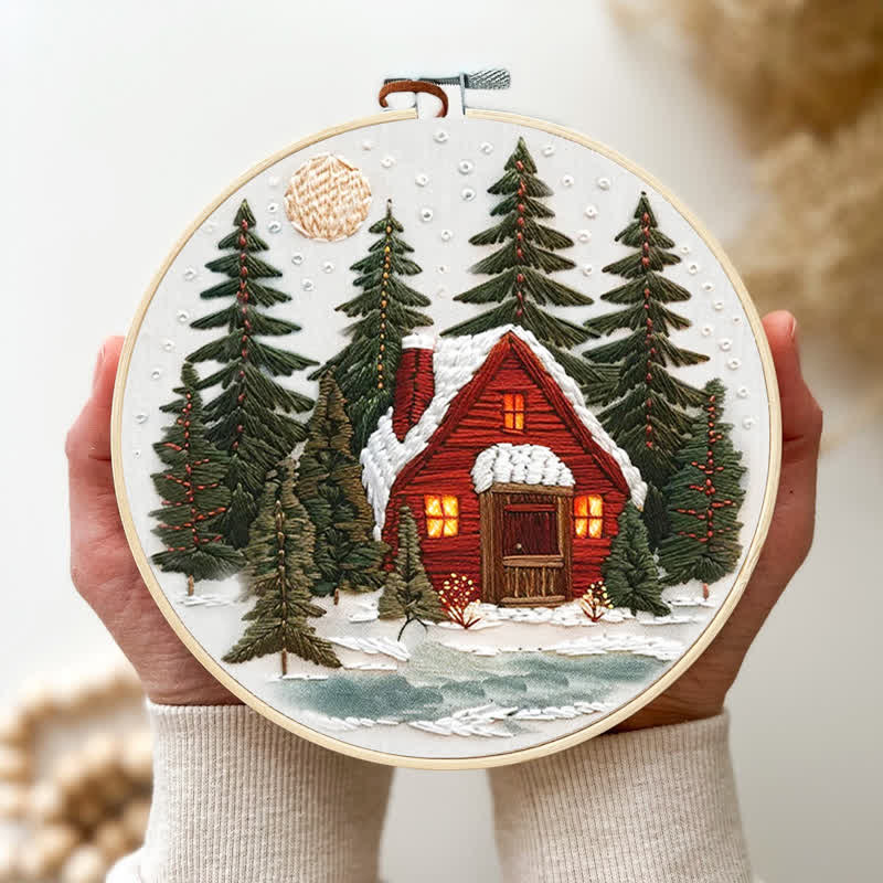 Rubbyoo Embroidery Kit - Winter Forest - image 2