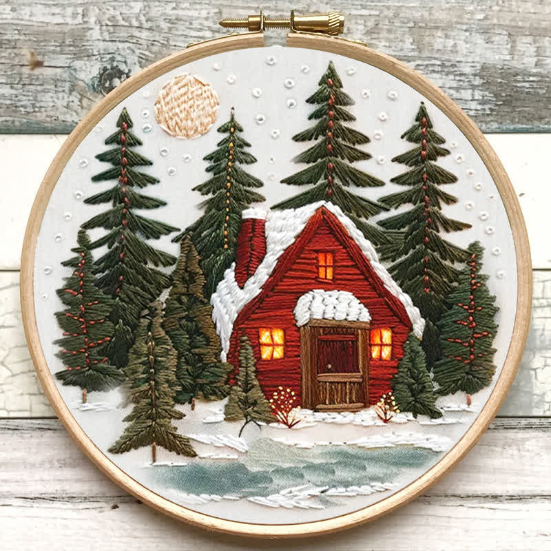 Rubbyoo Embroidery Kit - Winter Forest - image 6