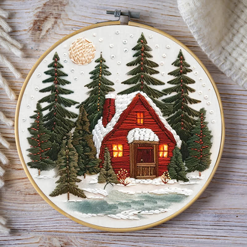 Rubbyoo Embroidery Kit - Winter Forest - image 7