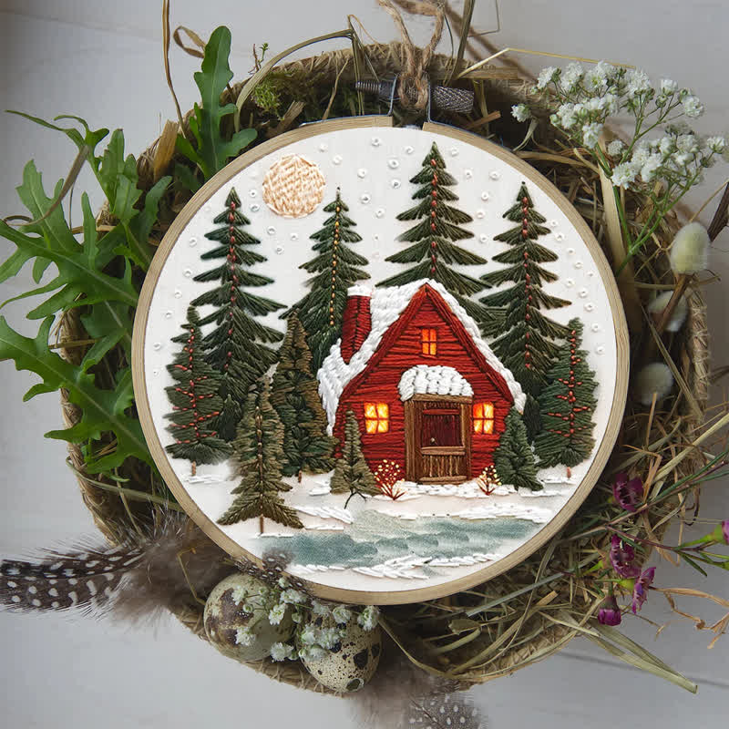 Rubbyoo Embroidery Kit - Winter Forest - image 8