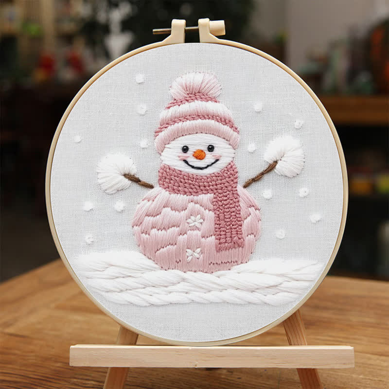 Rubbyoo Embroidery Kit - Cute Snowman - image 1