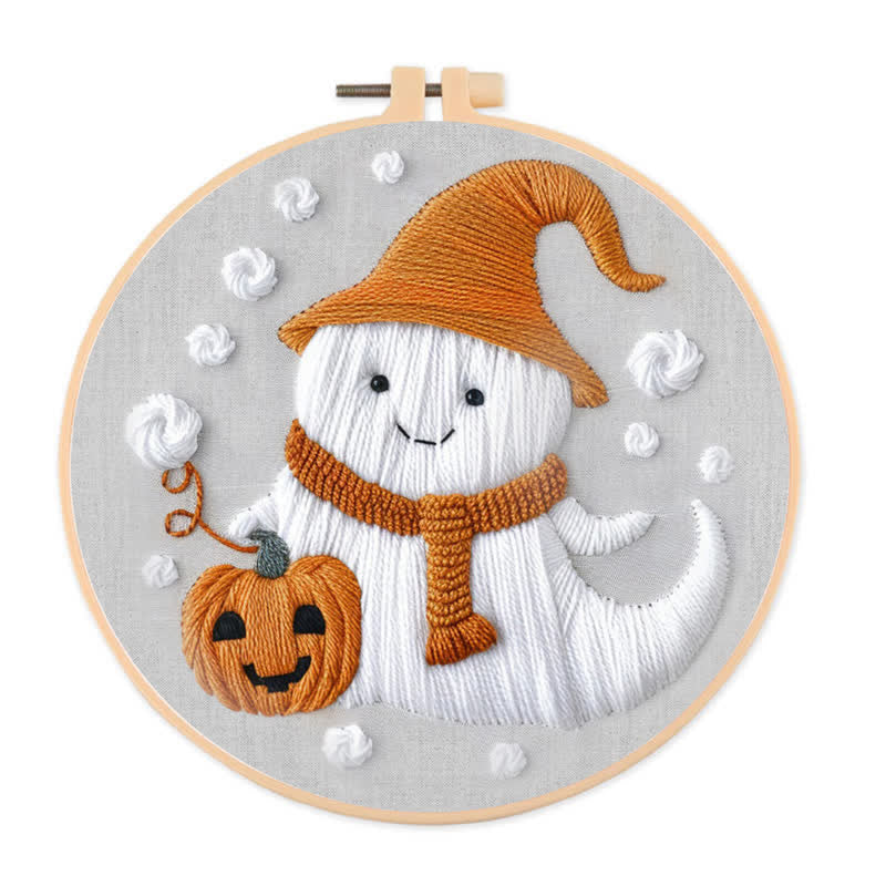 Rubbyoo Embroidery Kit - Ghost Halloween - image 0