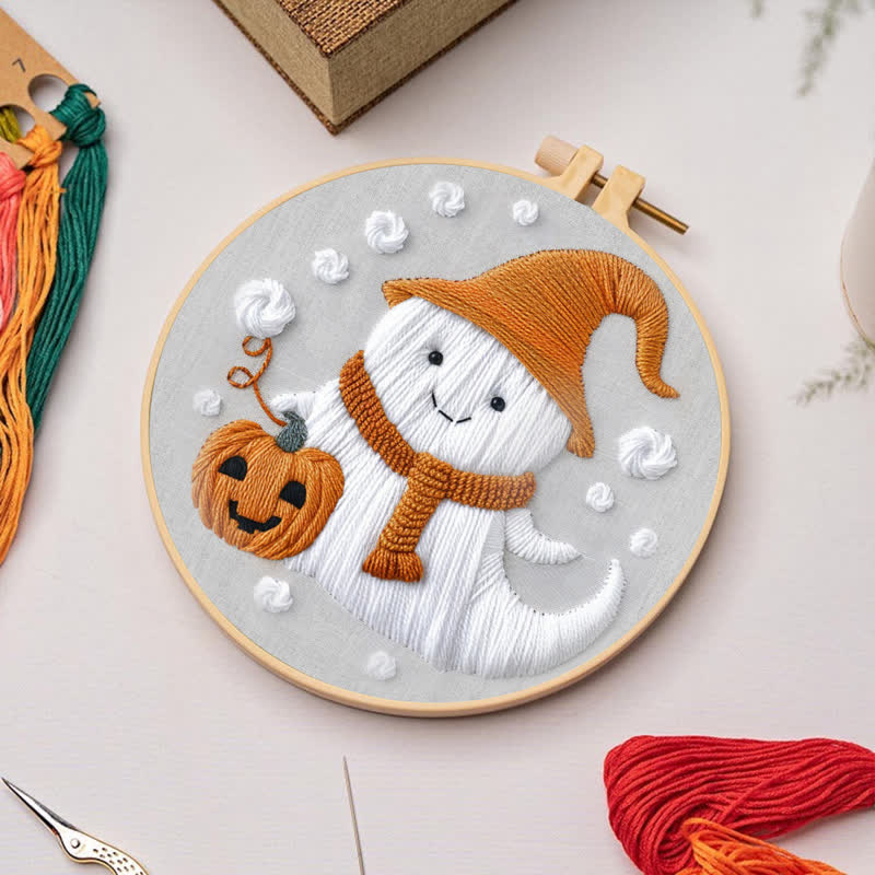 Rubbyoo Embroidery Kit - Ghost Halloween - image 5