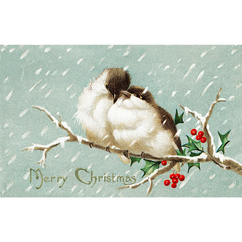 Rubbyoo Merry Christmas Birds - Wooden Jigsaw Puzzle - A3 - Wooden Gift Packaging - image 0
