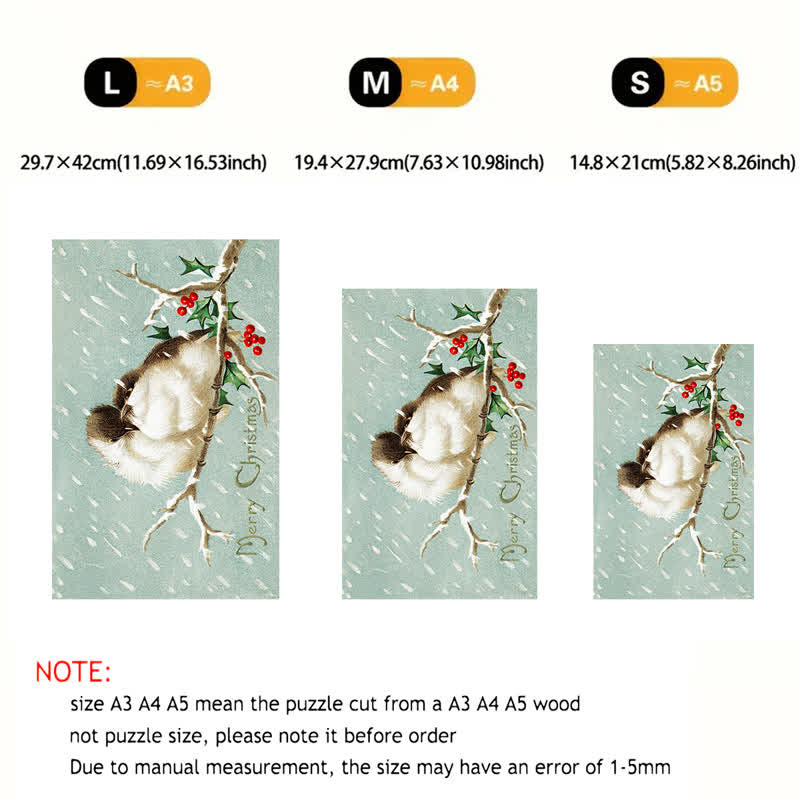 Rubbyoo Merry Christmas Birds - Wooden Jigsaw Puzzle - image 8