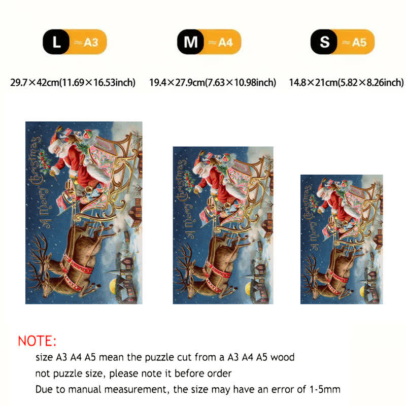 Rubbyoo Santa's Christmas Wonderland - Wooden Jigsaw Puzzle - image 5